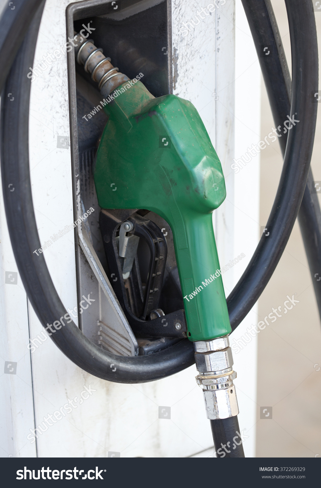 Gas Pump Nozzles Service Station Stock Photo (Edit Now) 372269329