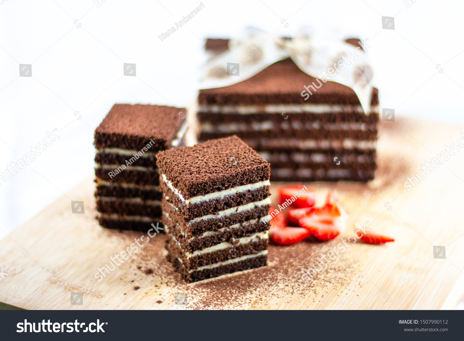 Gateau Africaine Rich Delicious Chocolate Cake Stock Photo Edit Now