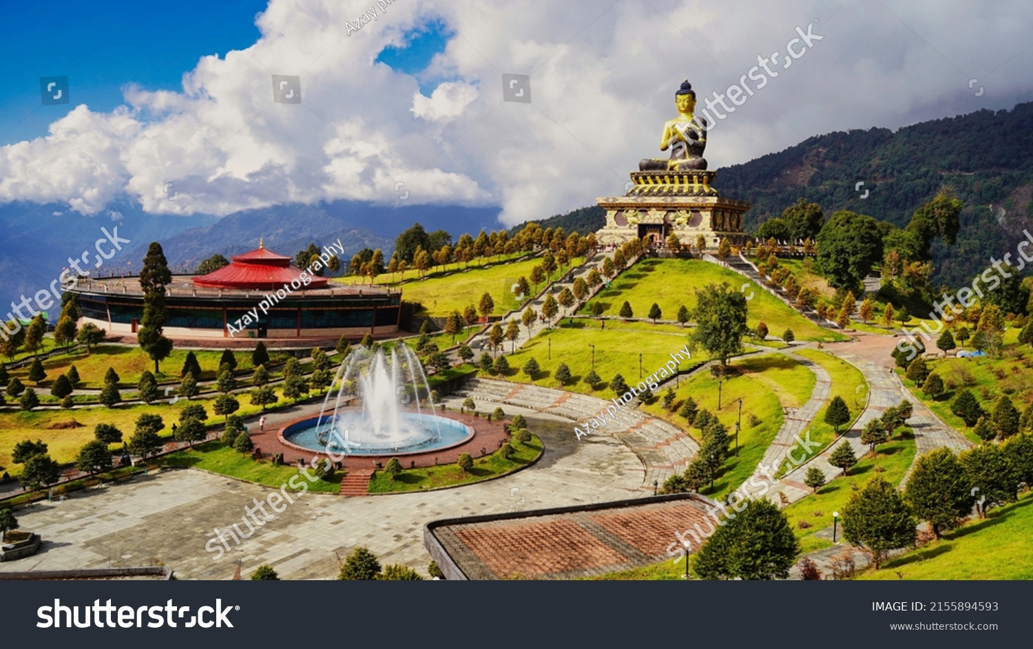 Gautama Buddha Statue Buddha Park Ravangla Stock Photo 2155894593 ...