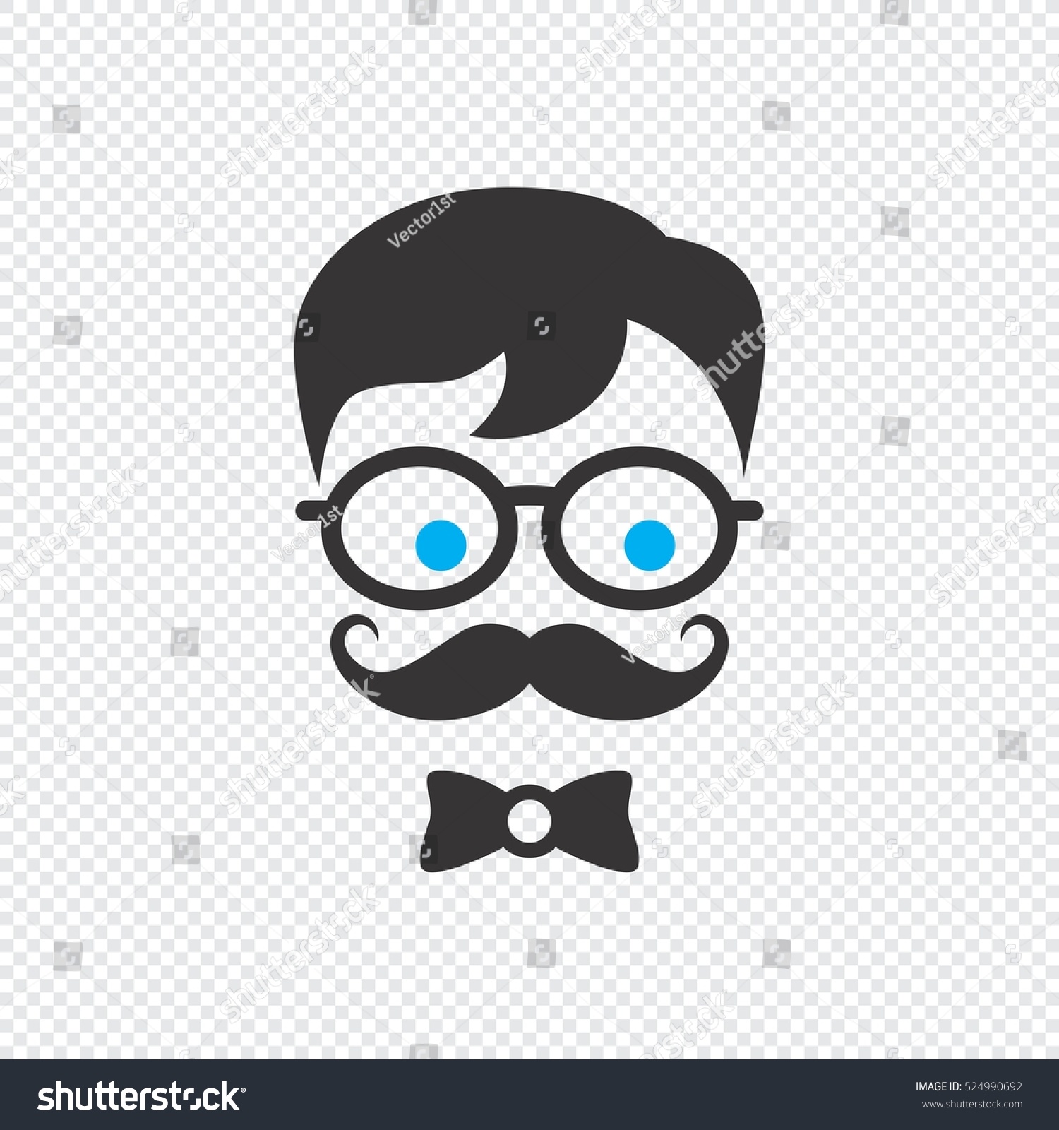 Geek Cartoon Nerd Geeky Stock Photo 524990692 : Shutterstock