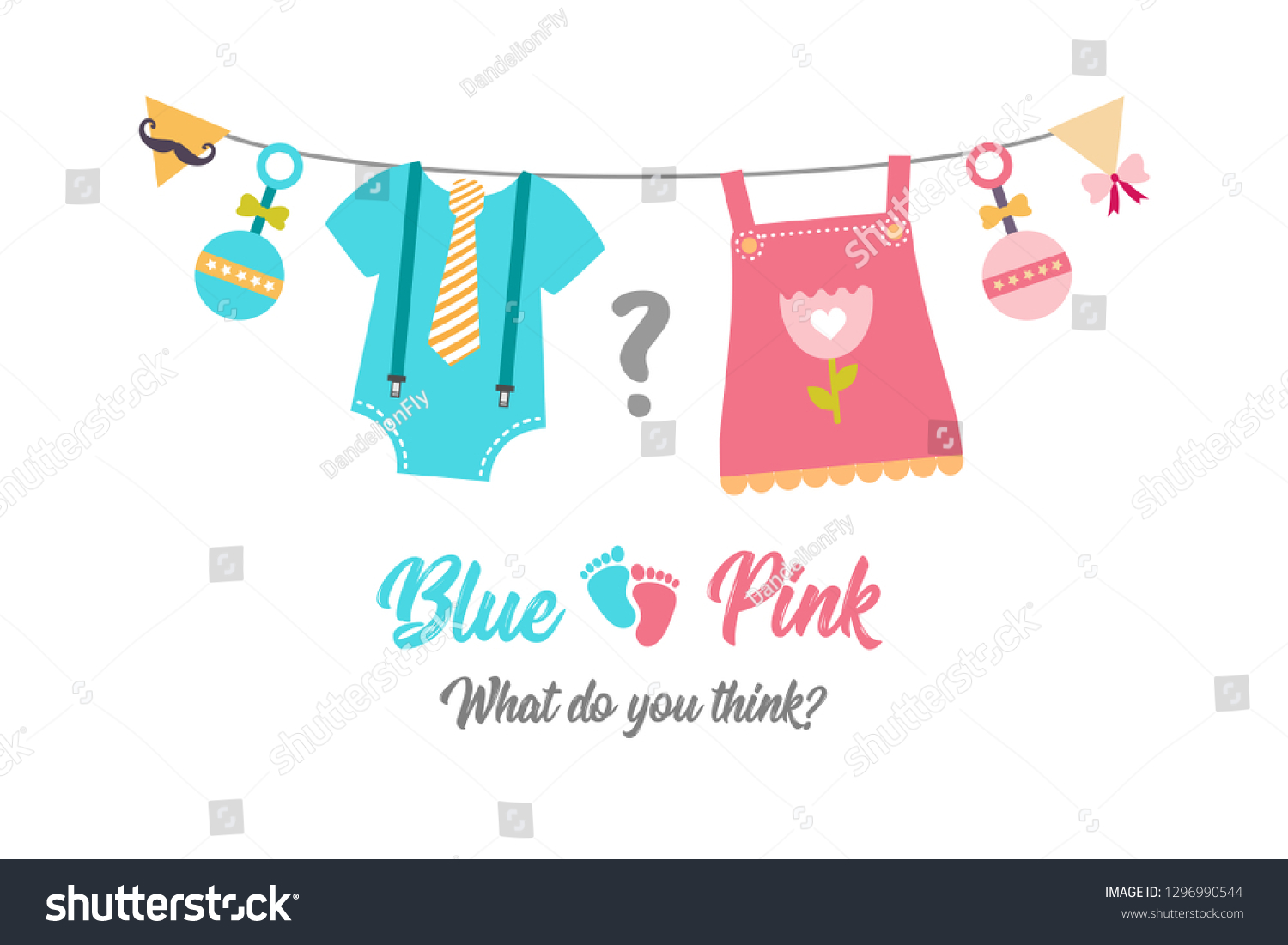 New Boy or Girl Gender Reveal Party Photo Background Unisex Baby Shower Pink or Blue Blackboard Shiny Colorful Bulbs Decoration Photography Backdrops Banner for Dessert Table Supplies 7x5ft