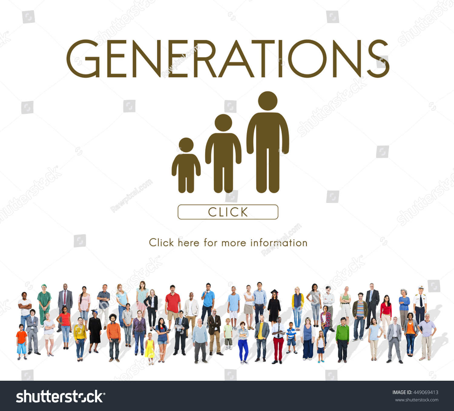 Generations Family Togetherness Relationship Concept Stock Photo 