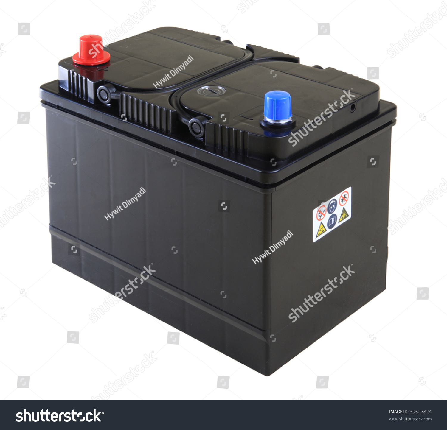 Generic Black Car Battery Isolated On White Stock Photo 39527824 ...