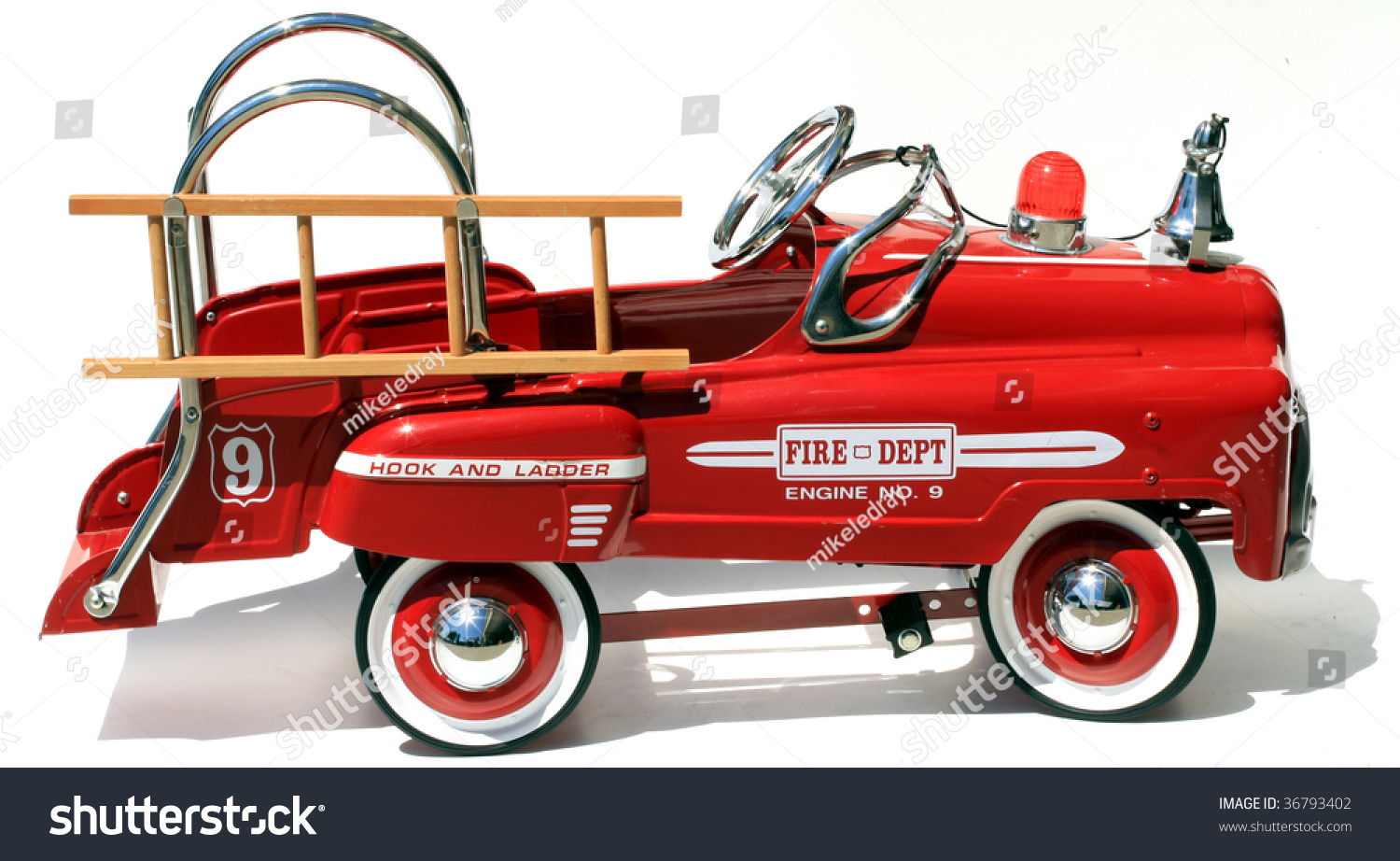 metal pedal car fire truck