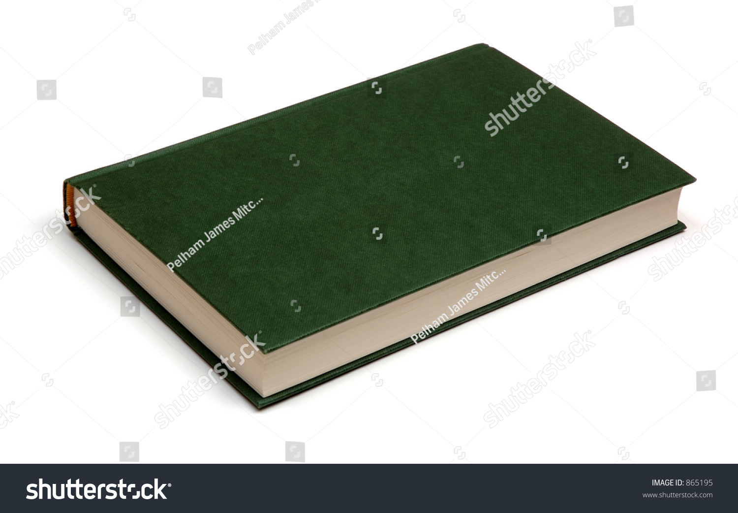 Generic Dark Green Book, Isolated On White Background Stock Photo ...