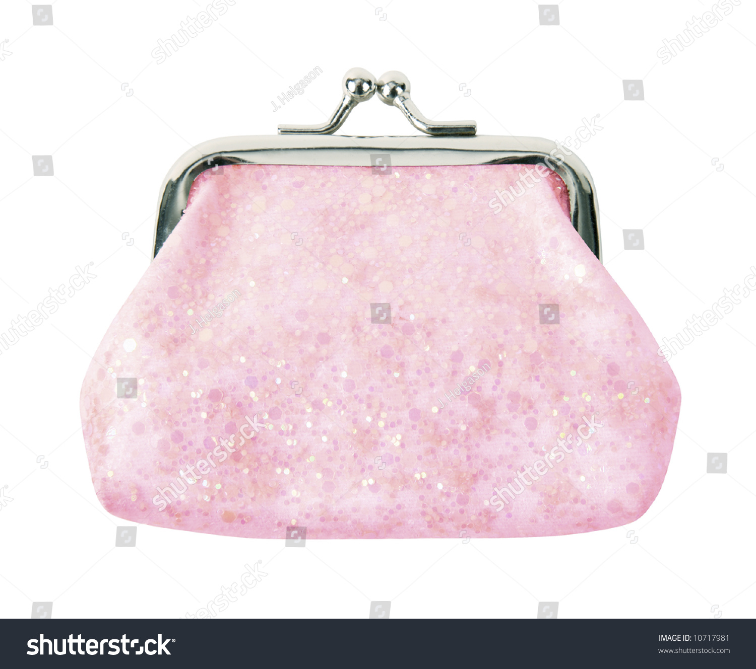Generic Old Fashioned Purse Isolated On Stock Photo (Edit Now) 10717981