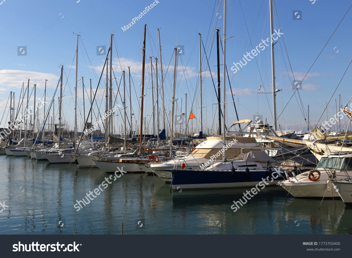 moored superyachts