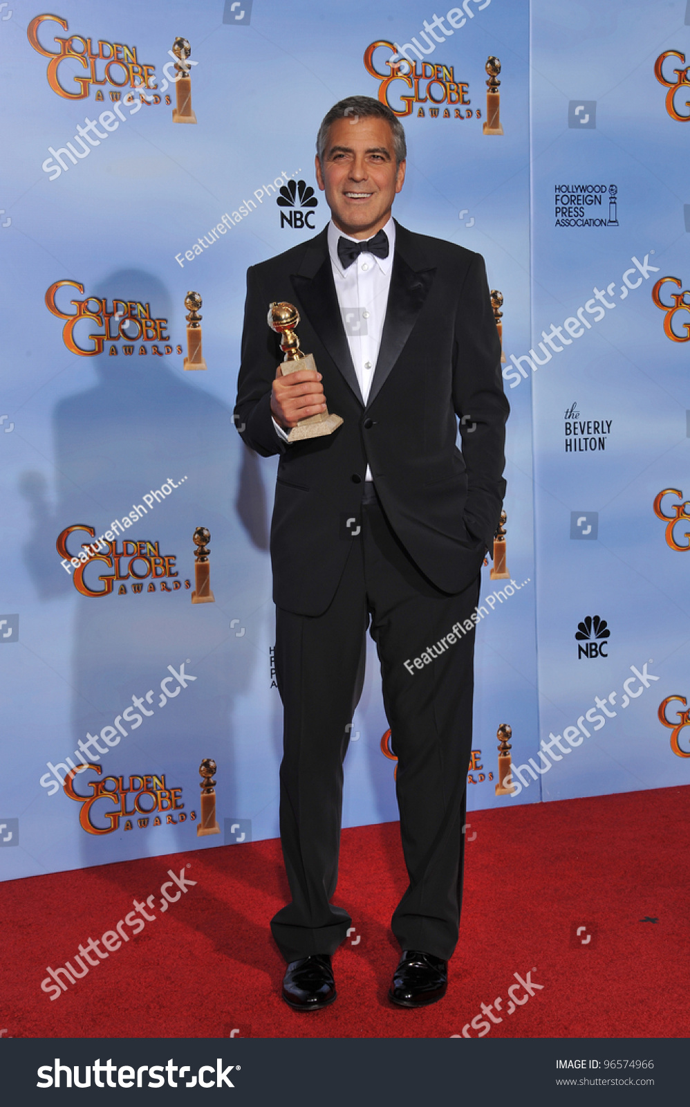 George Clooney At The 69th Golden Globe Awards At The Beverly Hilton ...