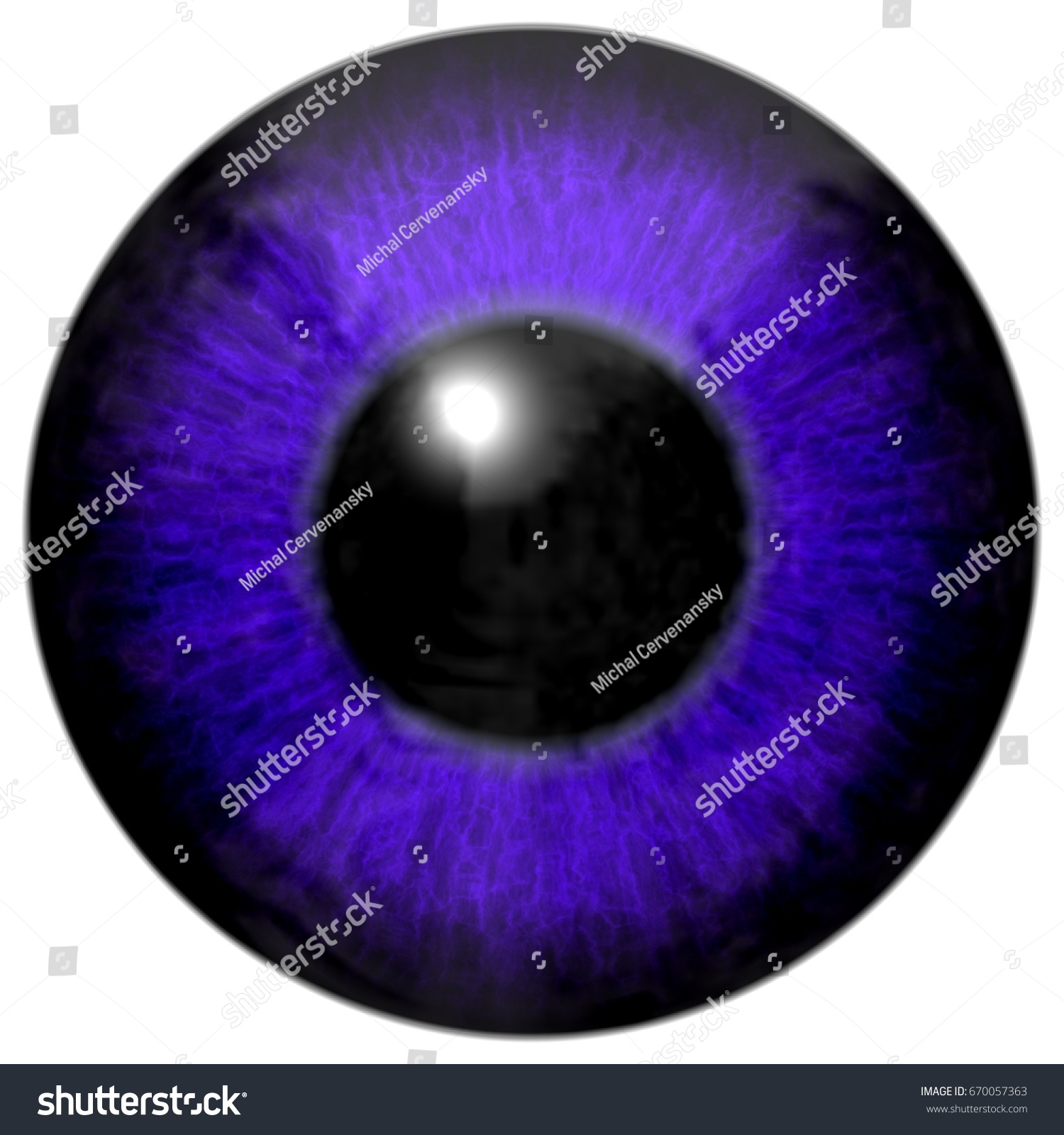 Georgeous Colorful Scary Eye Texture Stock Illustration 670057363