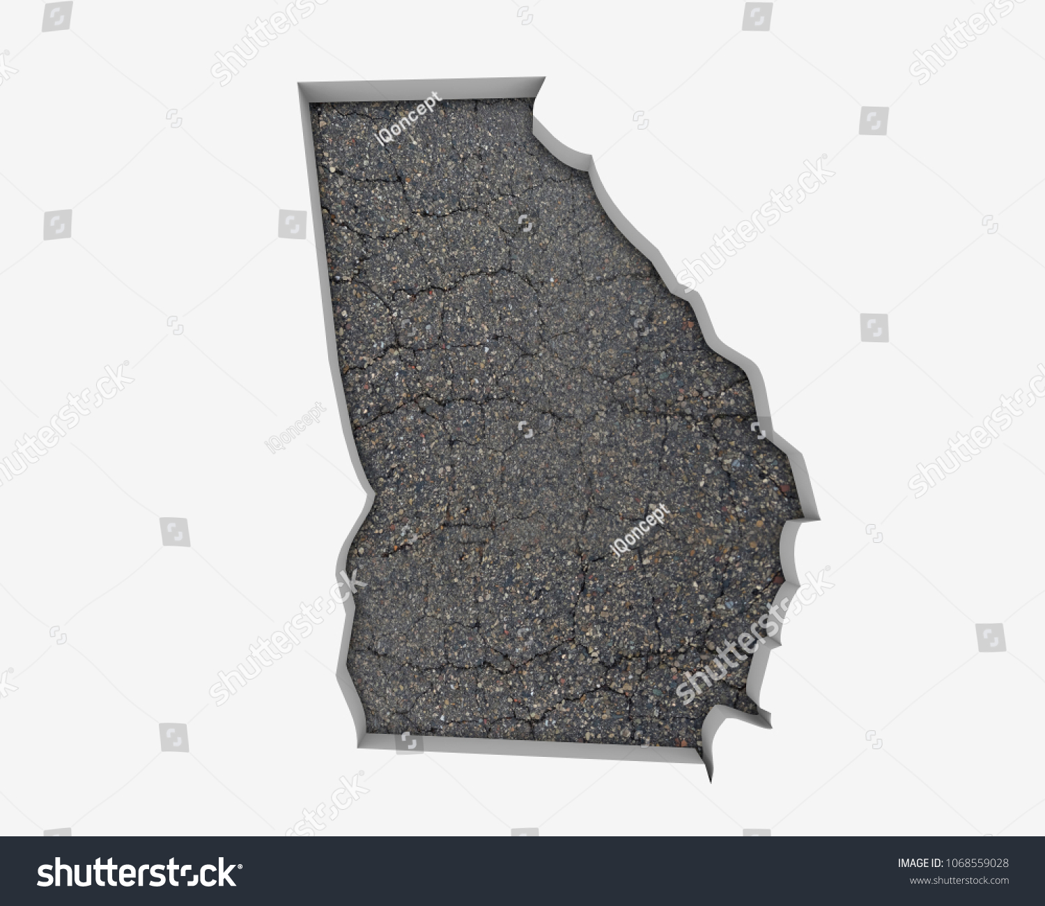 georgia road construction map Georgia Ga Road Map Pavement Construction Stock Illustration georgia road construction map