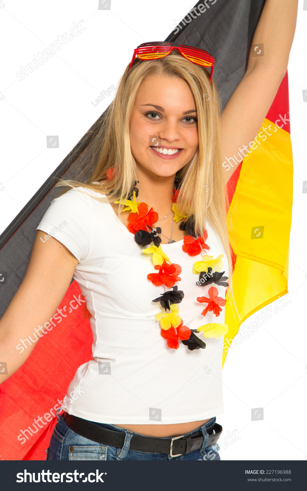 German Female Soccer Fan Stock Photo 227196988 | Shutterstock