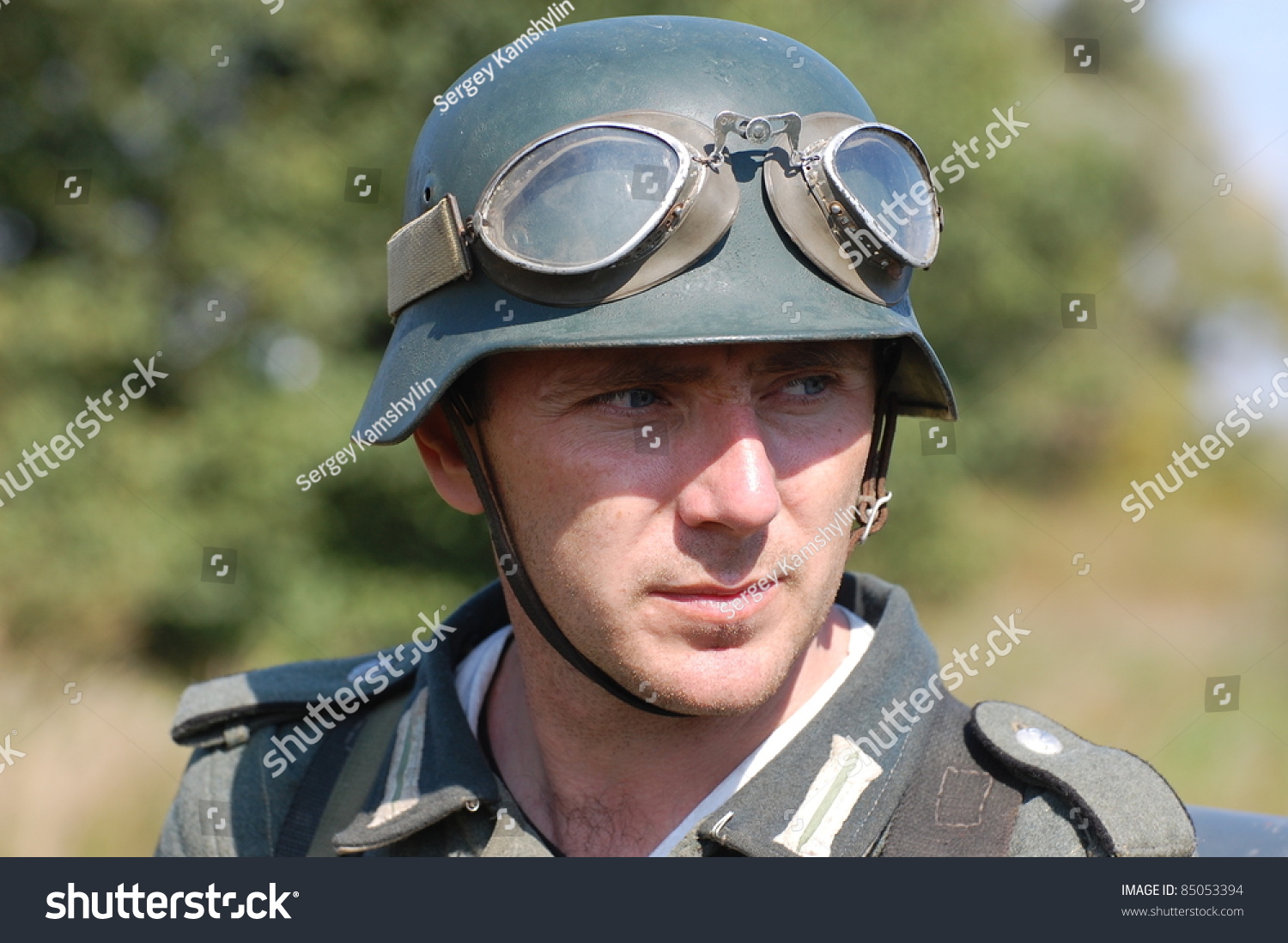 German Soldier Ww2 Reenactment Kievukraine Stock Photo 85053394 ...