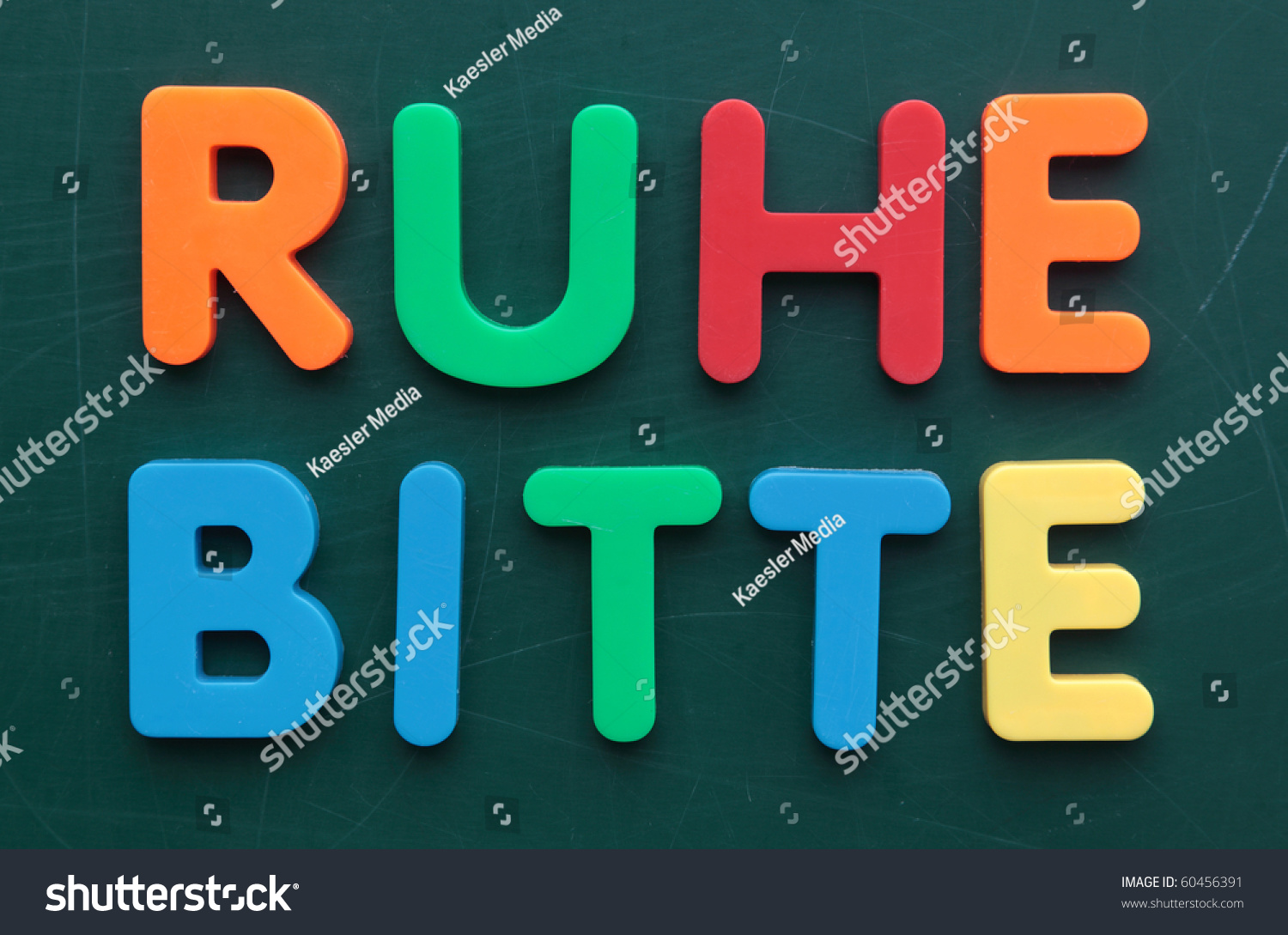 german-term-quiet-please-colorful-letters-stock-photo-60456391