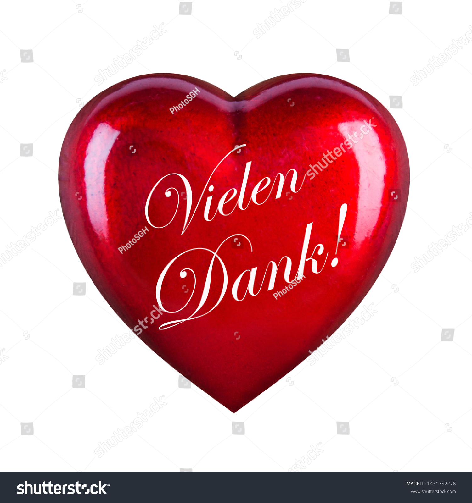 German Thank You Verry Much Stock Photo Edit Now
