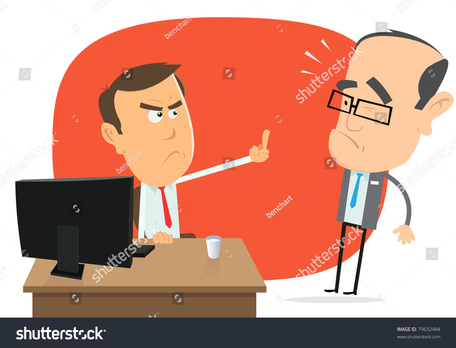 Get Out Here Boss Illustration Cartoon Stock Illustration 79632484 ...