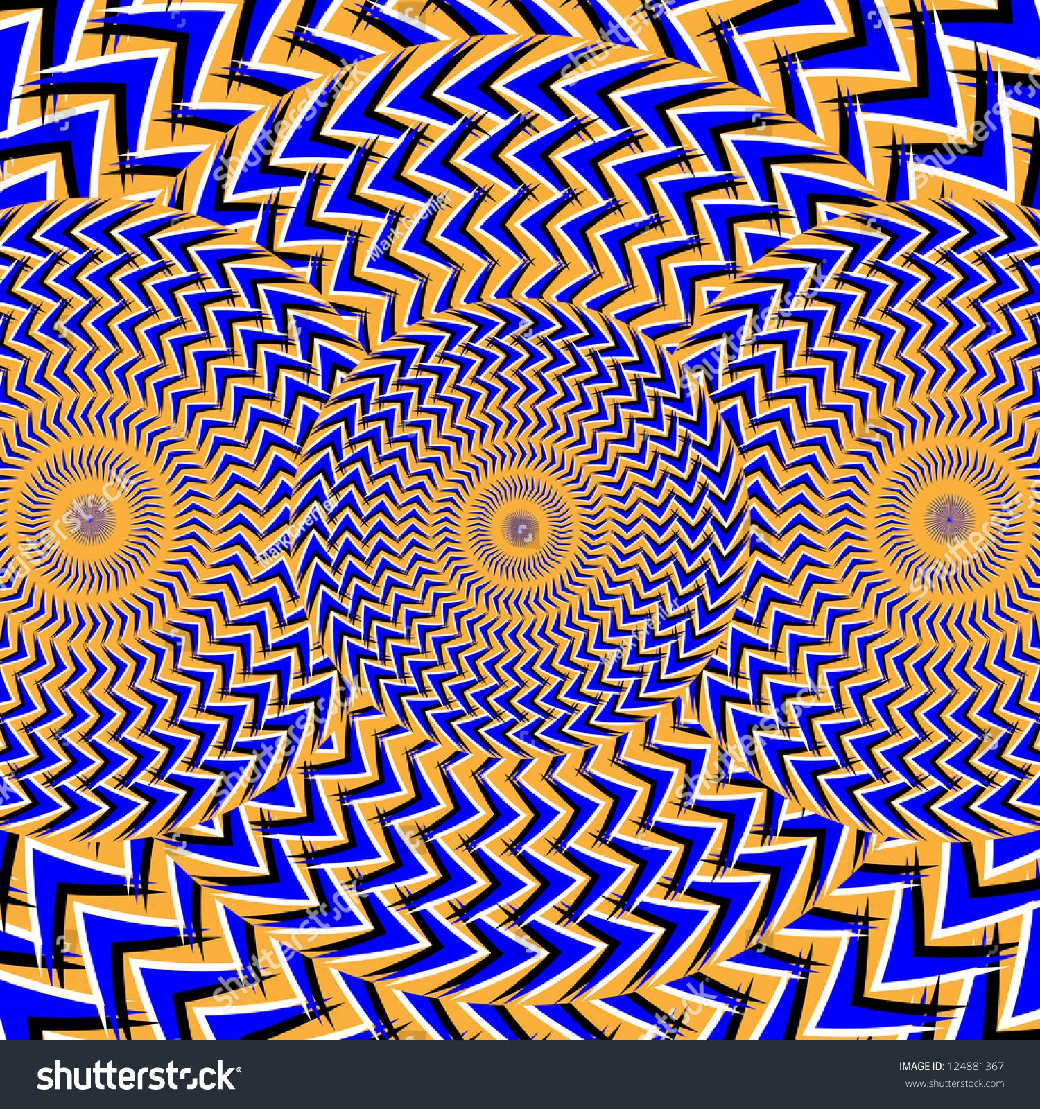 Getting Dizzy Motion Illusion Stock Illustration 124881367 - Shutterstock