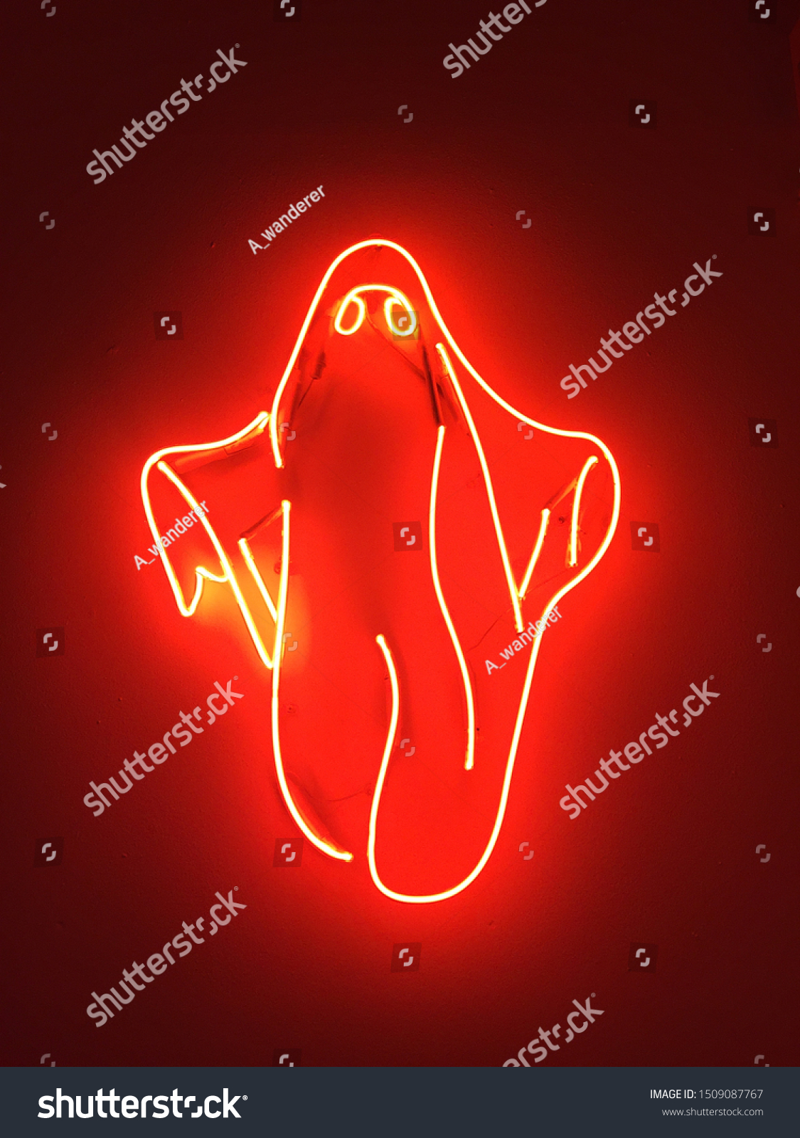 red neon ghost