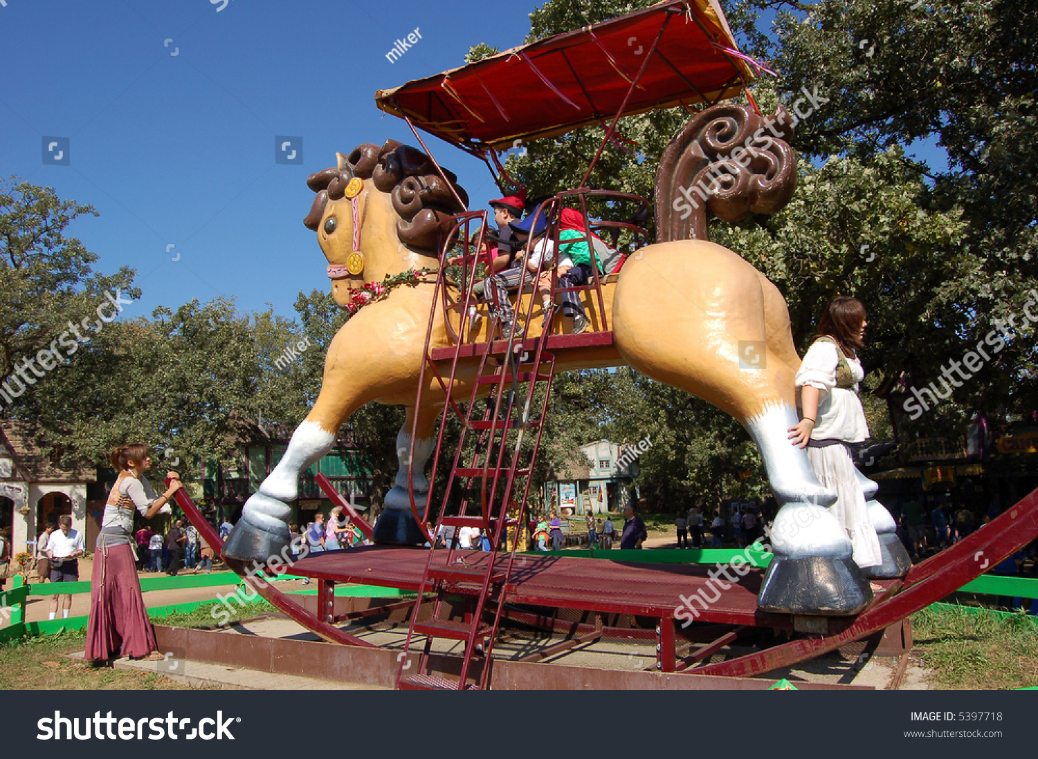 giant rocking horse