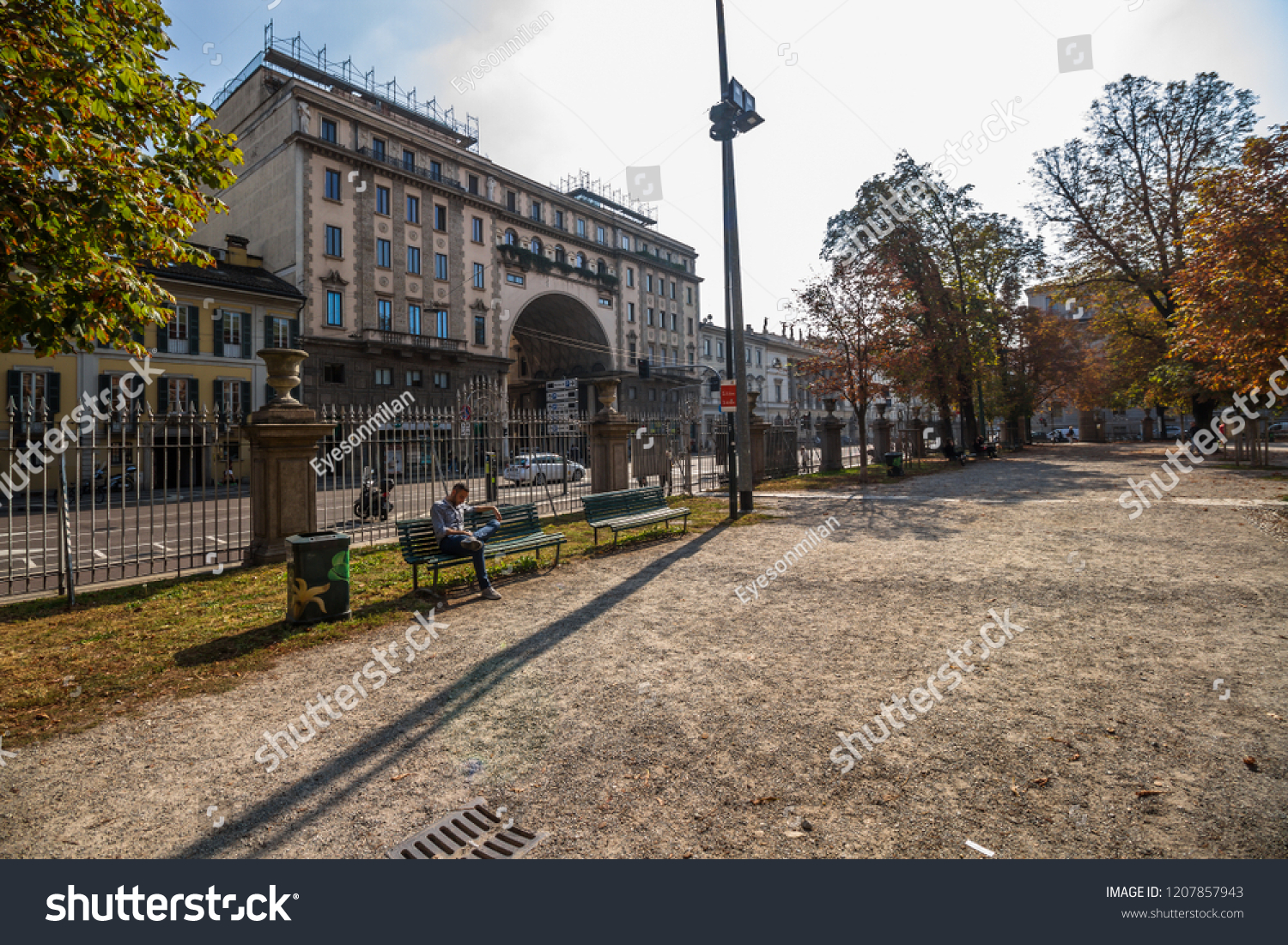 Giardini Indro Montanelli Park City Center Stock Photo Edit Now 1207857943