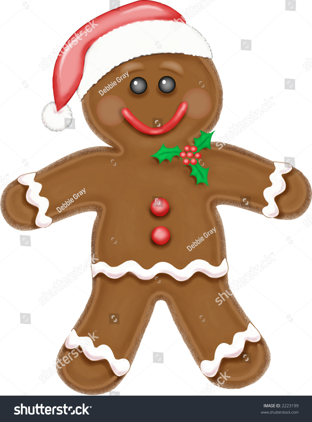 Gingerbread Man Stock Photo 2223199 : Shutterstock