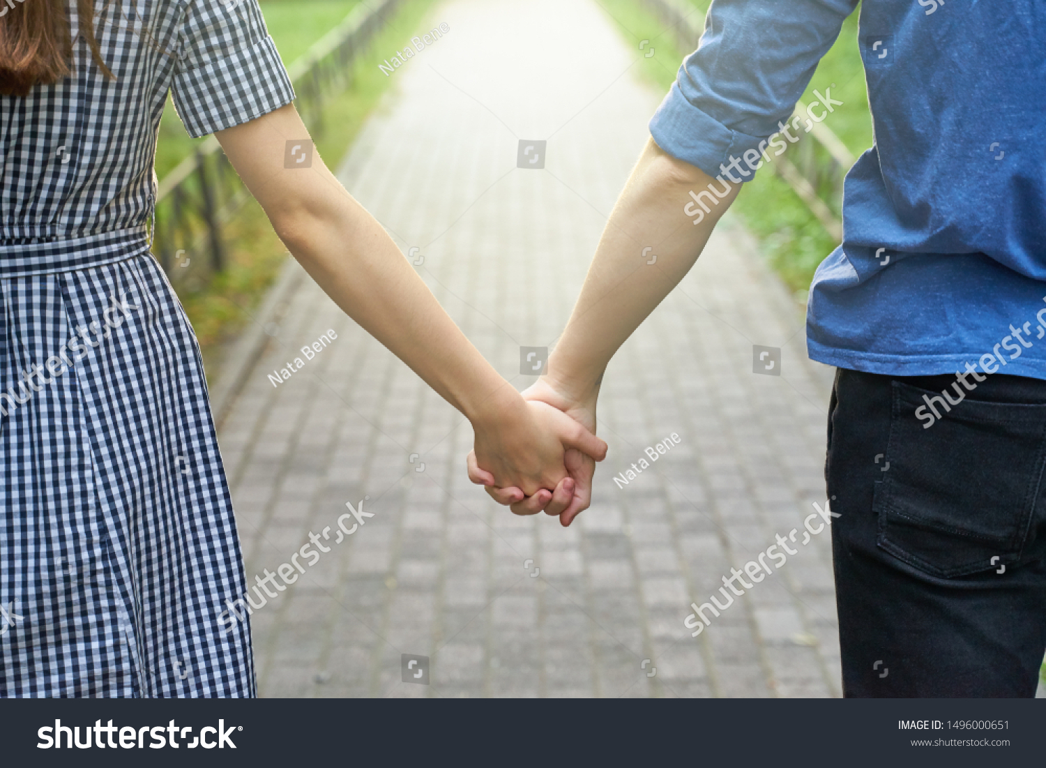 Girl Boy Holding Hands Concept Love Stock Photo Edit Now