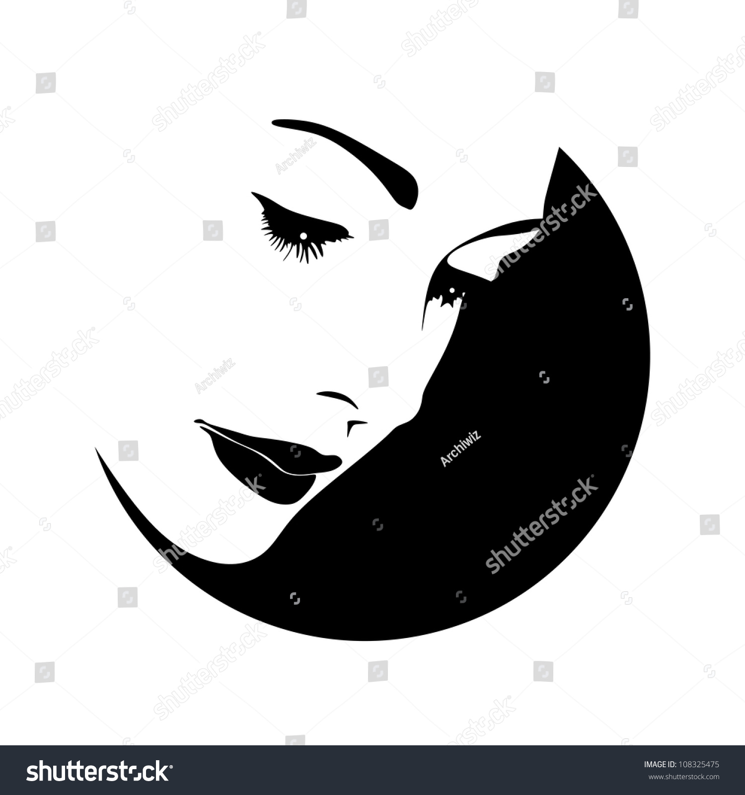 Girl Face Silhouette Stock Photo 108325475 - Shutterstock Girl Face Silhouette Stock Photo 108325475 - Shutterstock