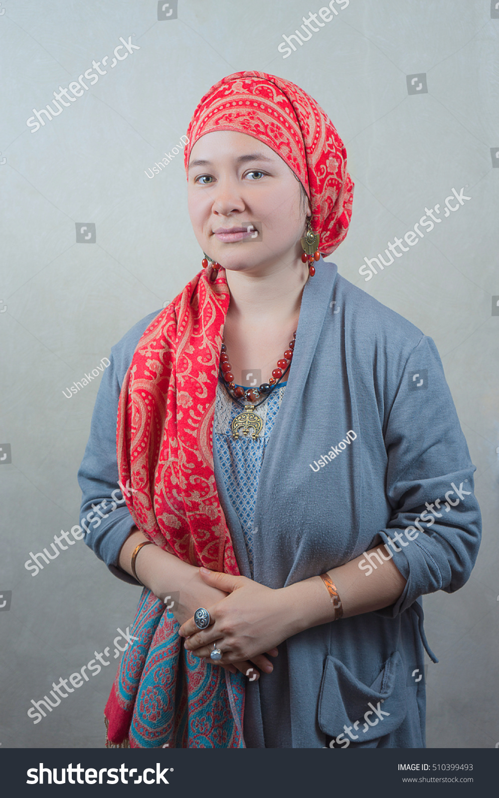 sundress with matching head scarf