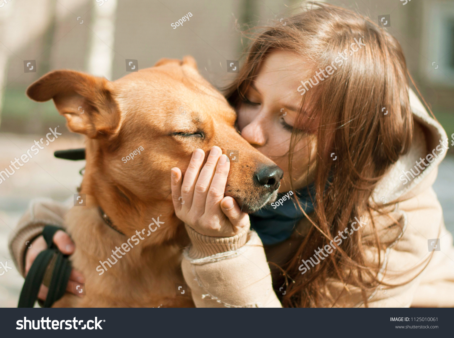dog with girl funny