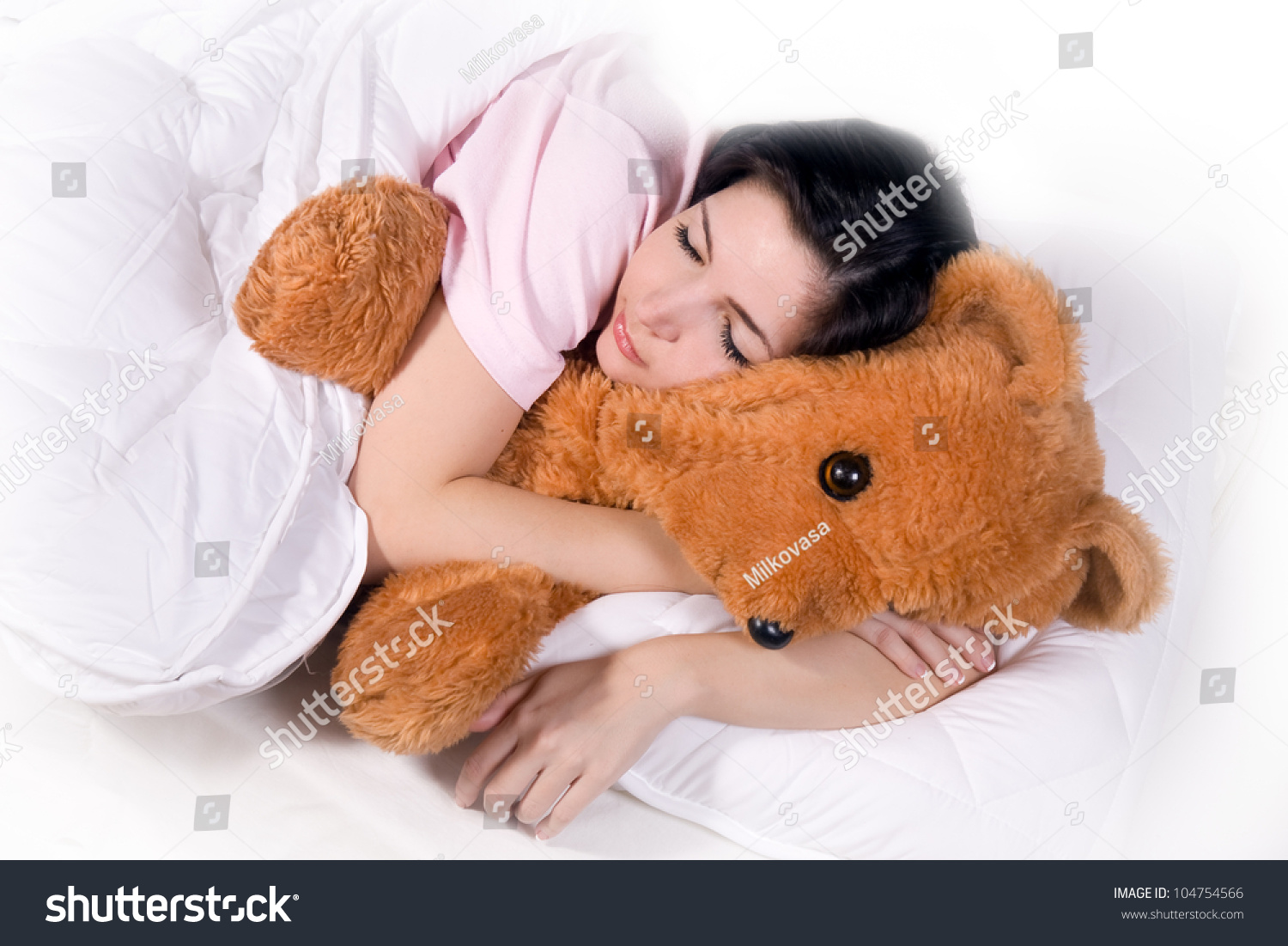 sleeping teddy bear bed