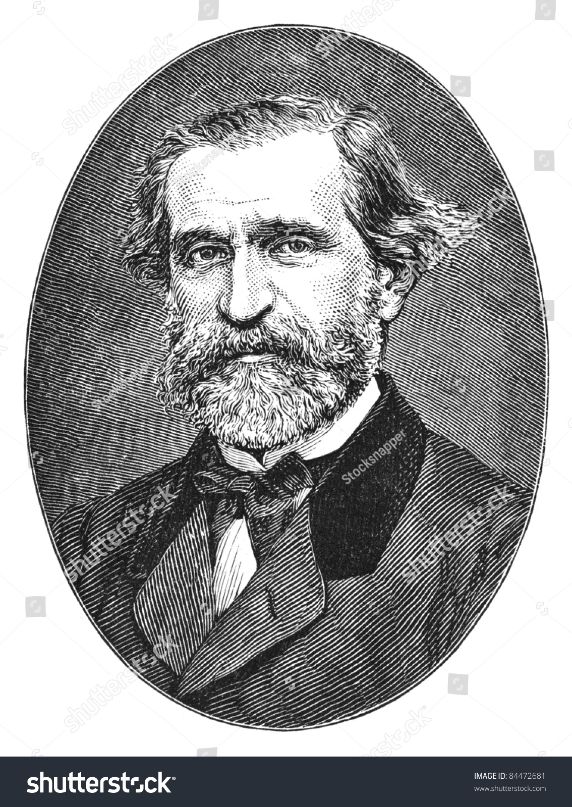 Giuseppe Verdi 18131901 Italian Romantic Composer Stock Photo 84472681 ...
