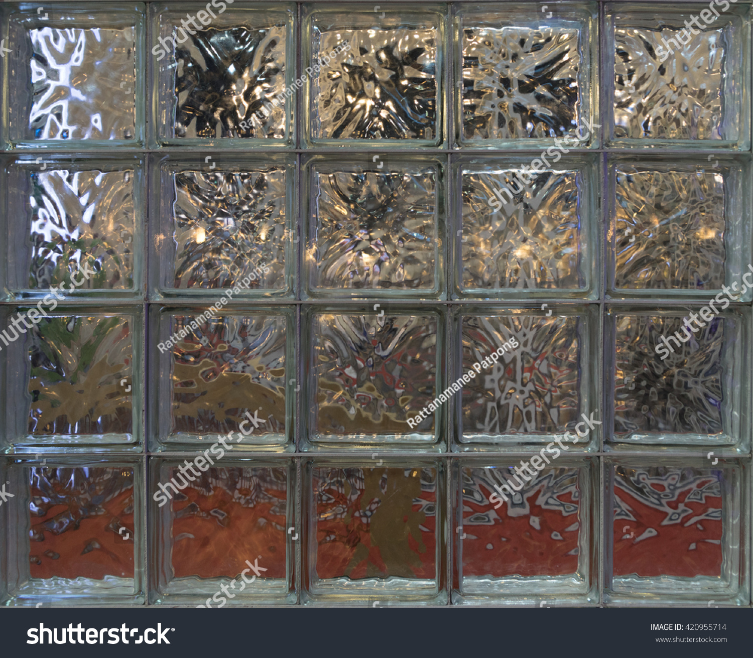 Glass Block Wall Decoration Backgrounds Textures Interiors