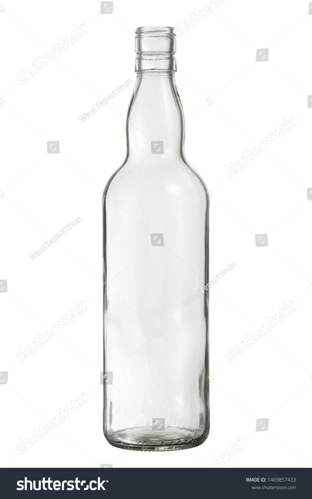 Glass Bottle Whiskey Packaging Clipping Path Stock Photo 1469857433 ...