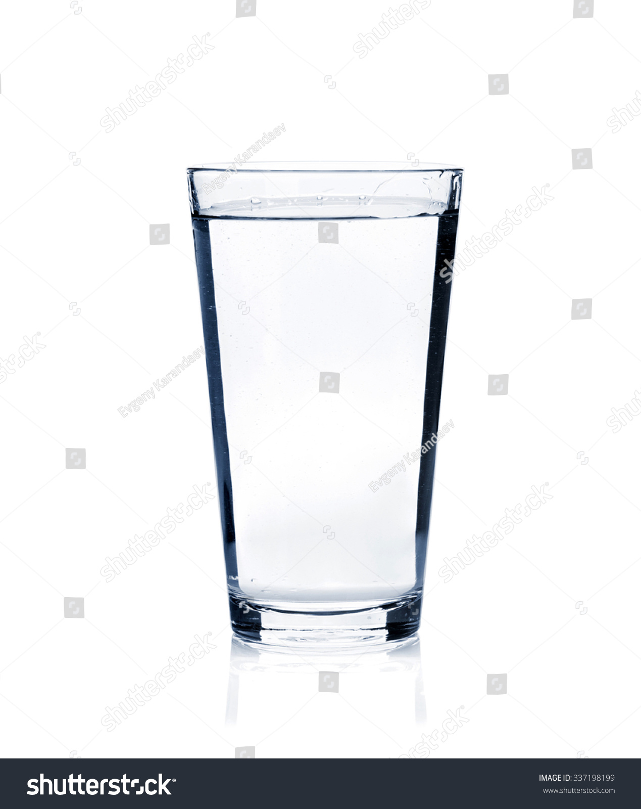 Glass Still Water Isolated On White Stock Photo 337198199 - Shutterstock