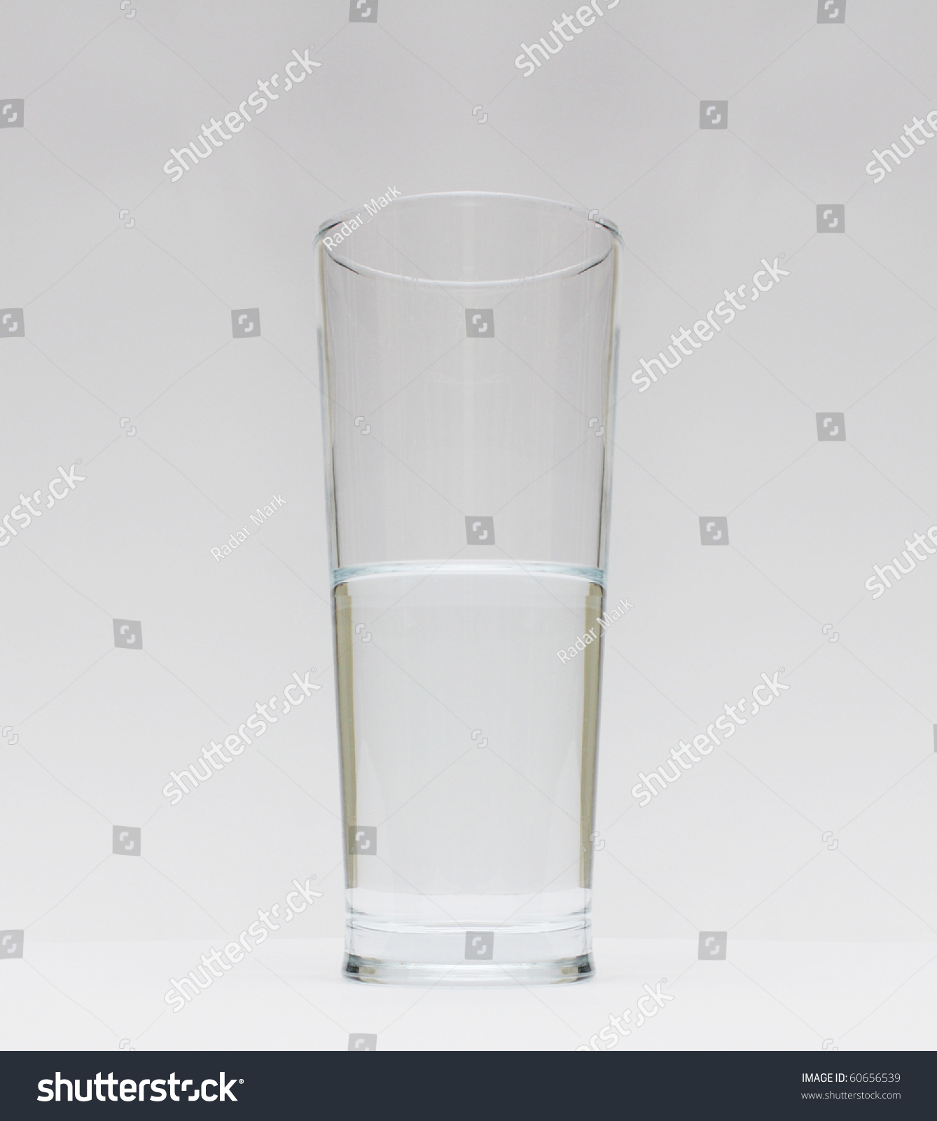 Glass Water Half Full Half Empty Stock Photo 60656539 - Shutterstock