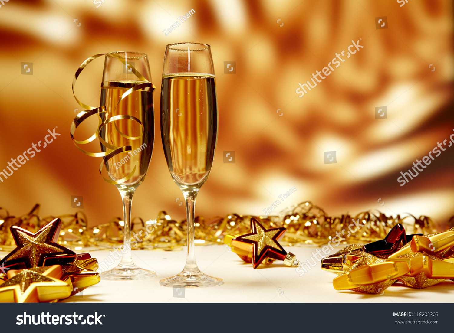 Download Glasses Champagne On Yellow Background Stock Photo Edit Now 118202305 Yellowimages Mockups