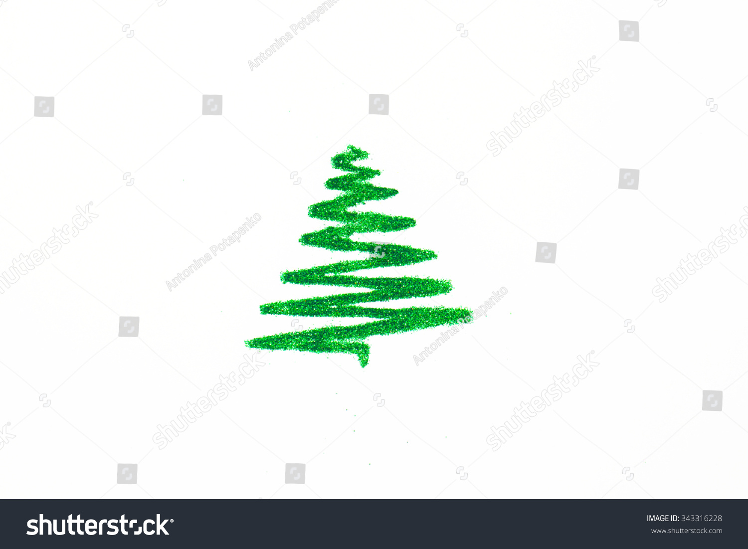 Glitter Christmas Decoration Stock Photo 343316228 : Shutterstock