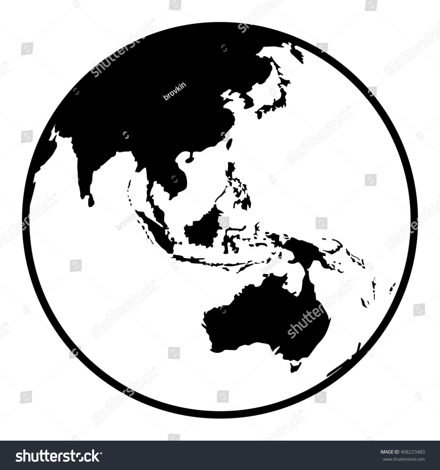 Globe Earth Icon Earth Planet Globe Stock Illustration 408223483 ...