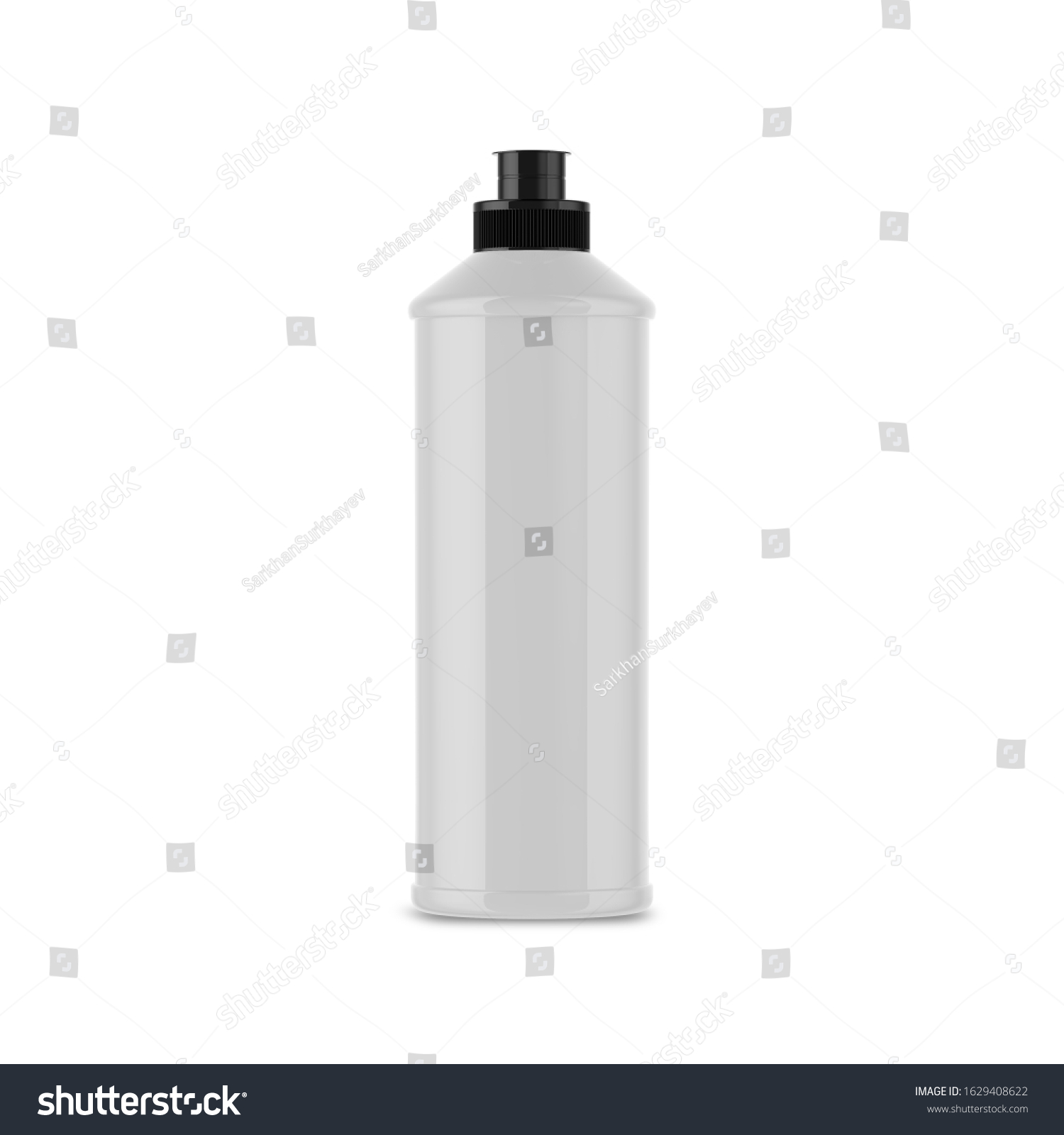 Download Glossy Detergent Bottle Mockup 3d Modeling Stock Illustration 1629408622
