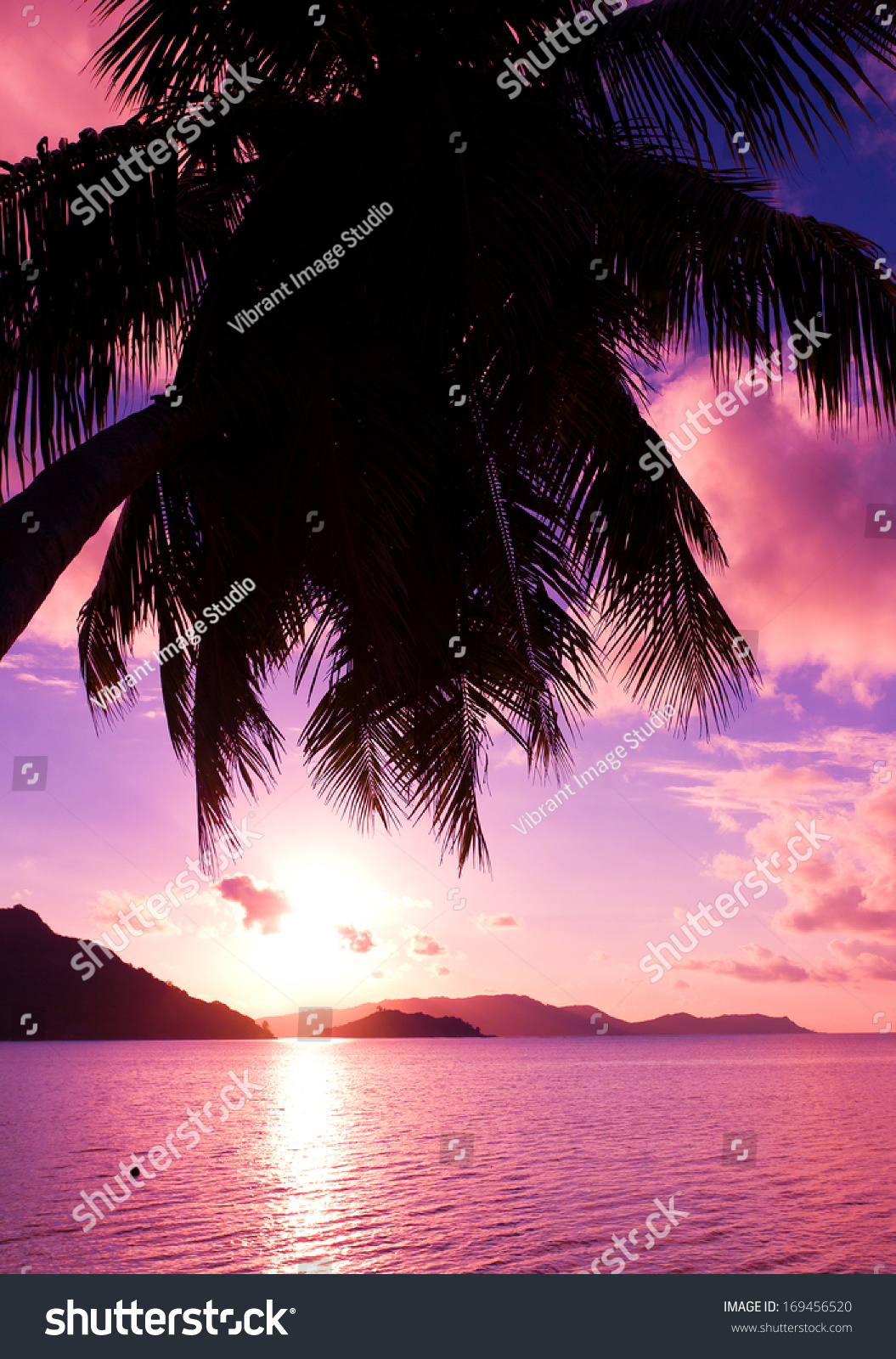 Glow Island Paradise Stock Photo 169456520 : Shutterstock