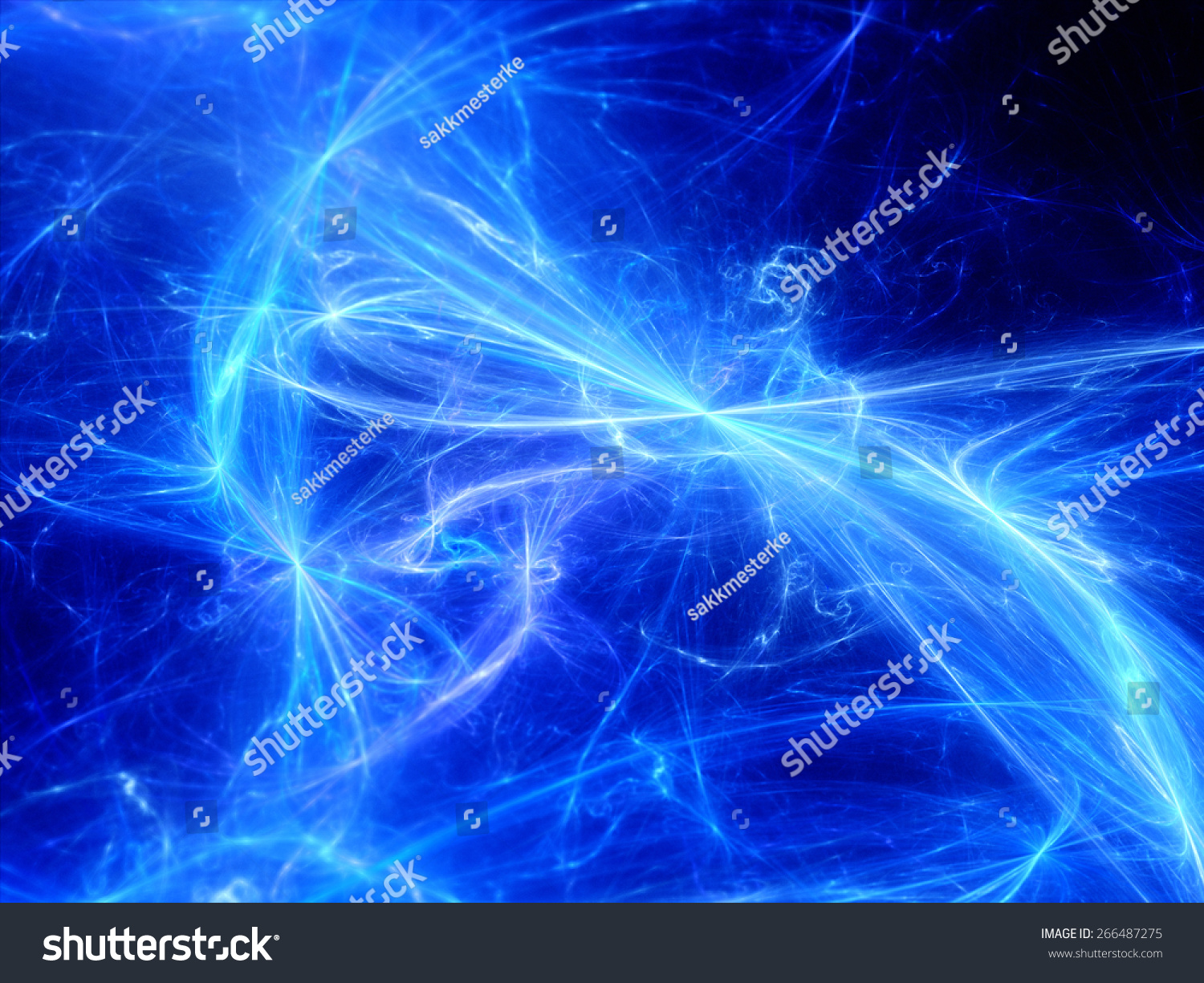 Glowing Plasma Curves Space Computer Generated Stock ...