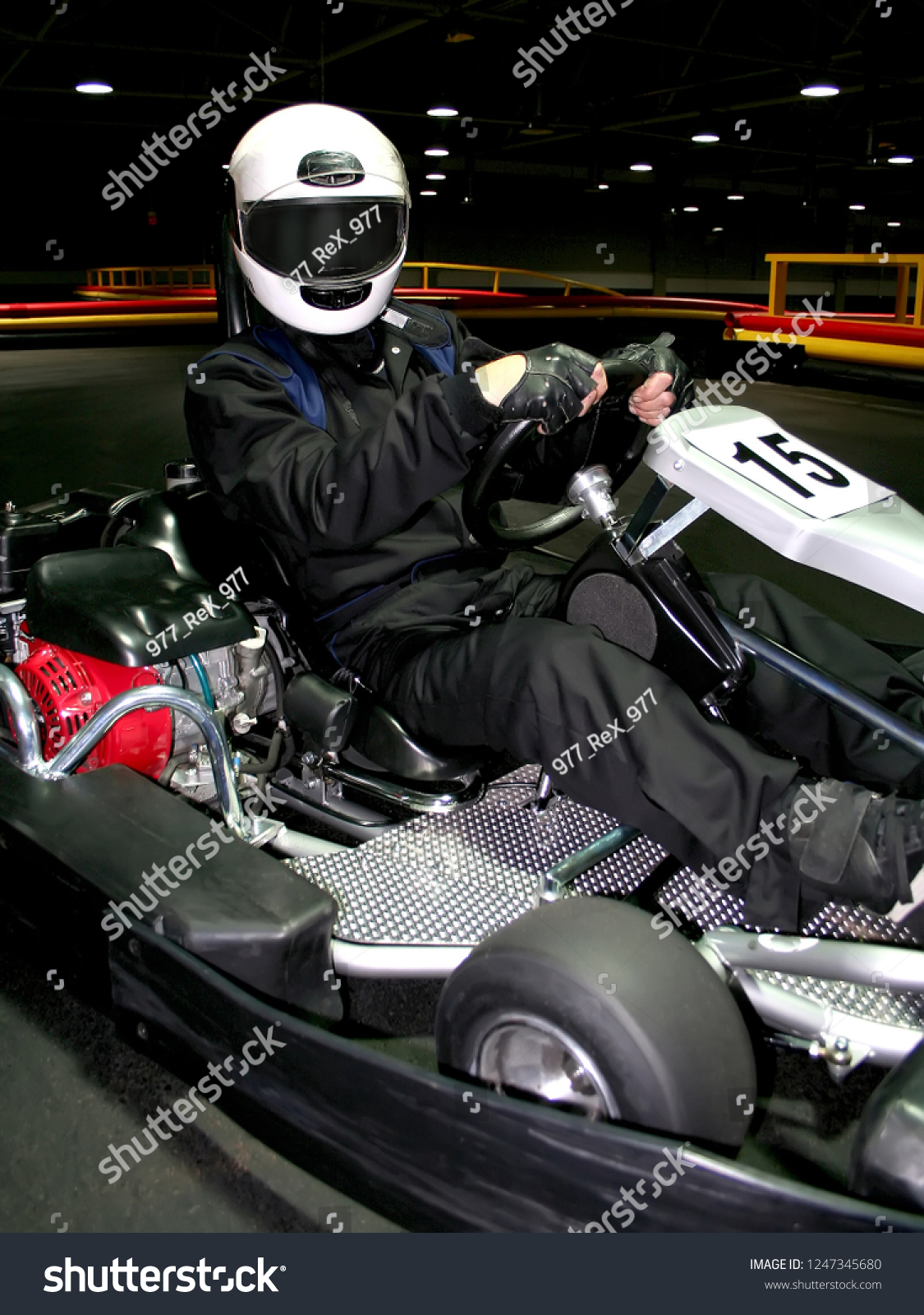 Go Kart Speed River Indoor Race Stock Photo Edit Now 1247345680