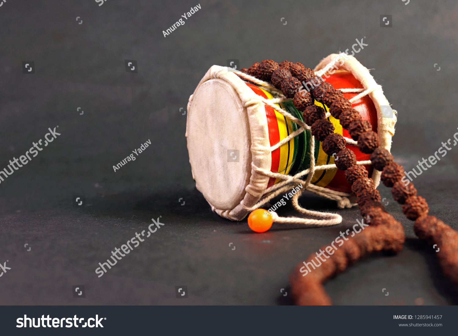 God Shiva Damroo Small Hand Drum Stock Photo 1285941457 | Shutterstock