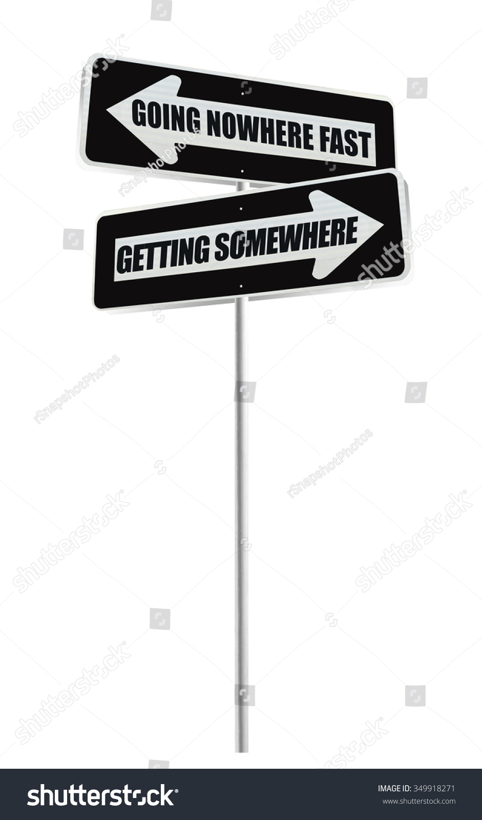 Going Nowhere Getting Somewhere Directional One Stock Photo Edit Now