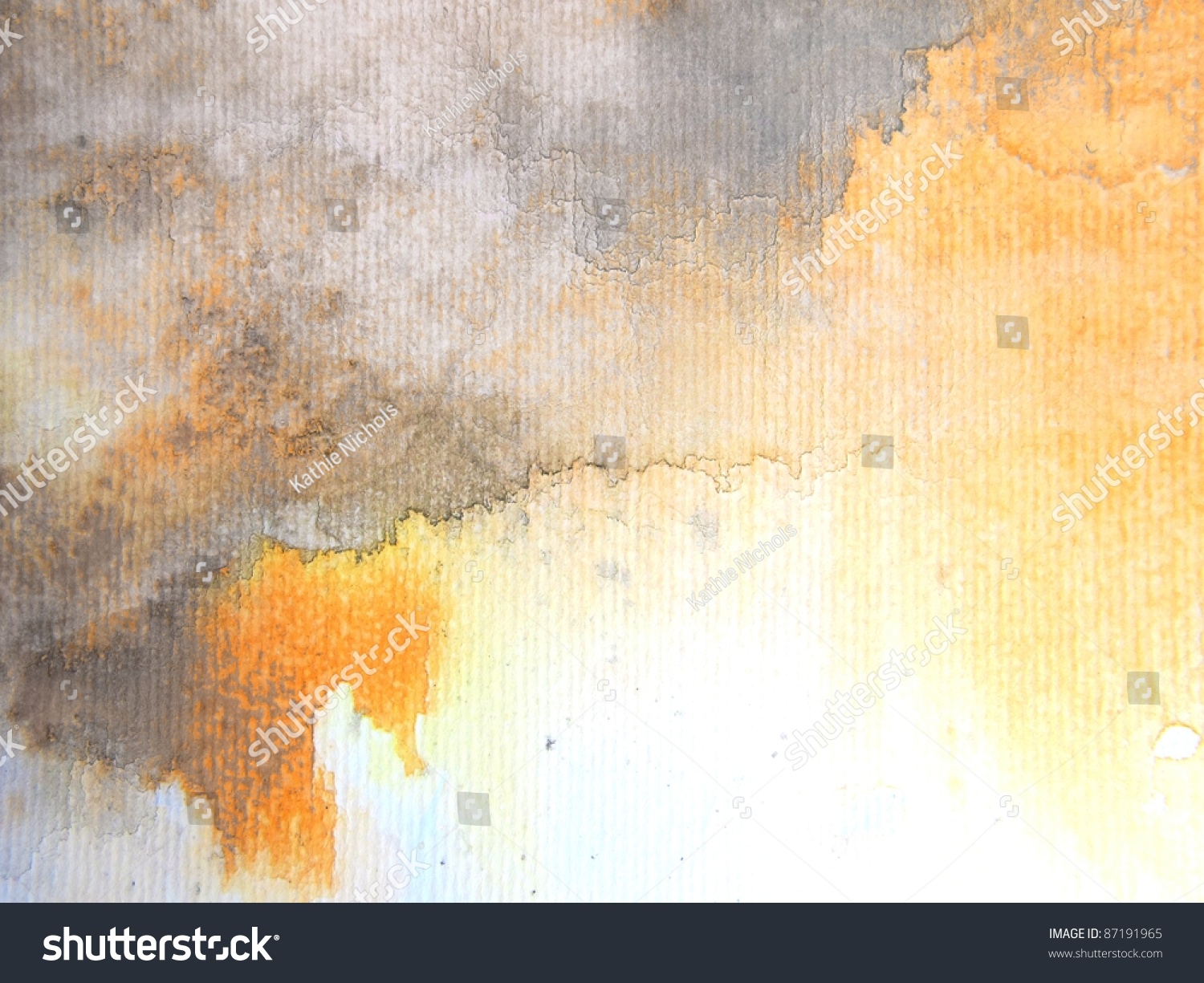 Gold Grey Watercolor Background 1 Stock Photo 87191965 
