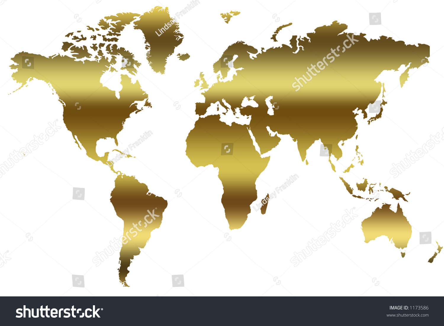 gold in world map