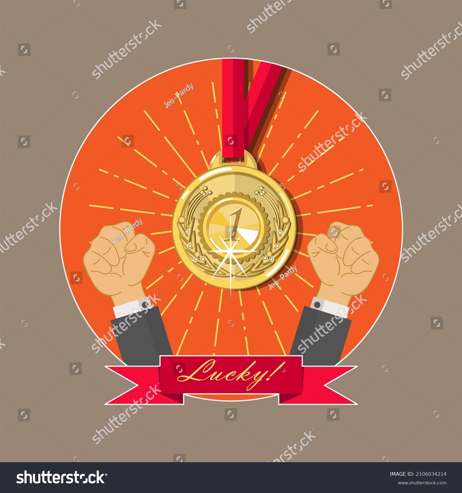 gold-medal-on-red-ribbon-number-stock-illustration-2106034214