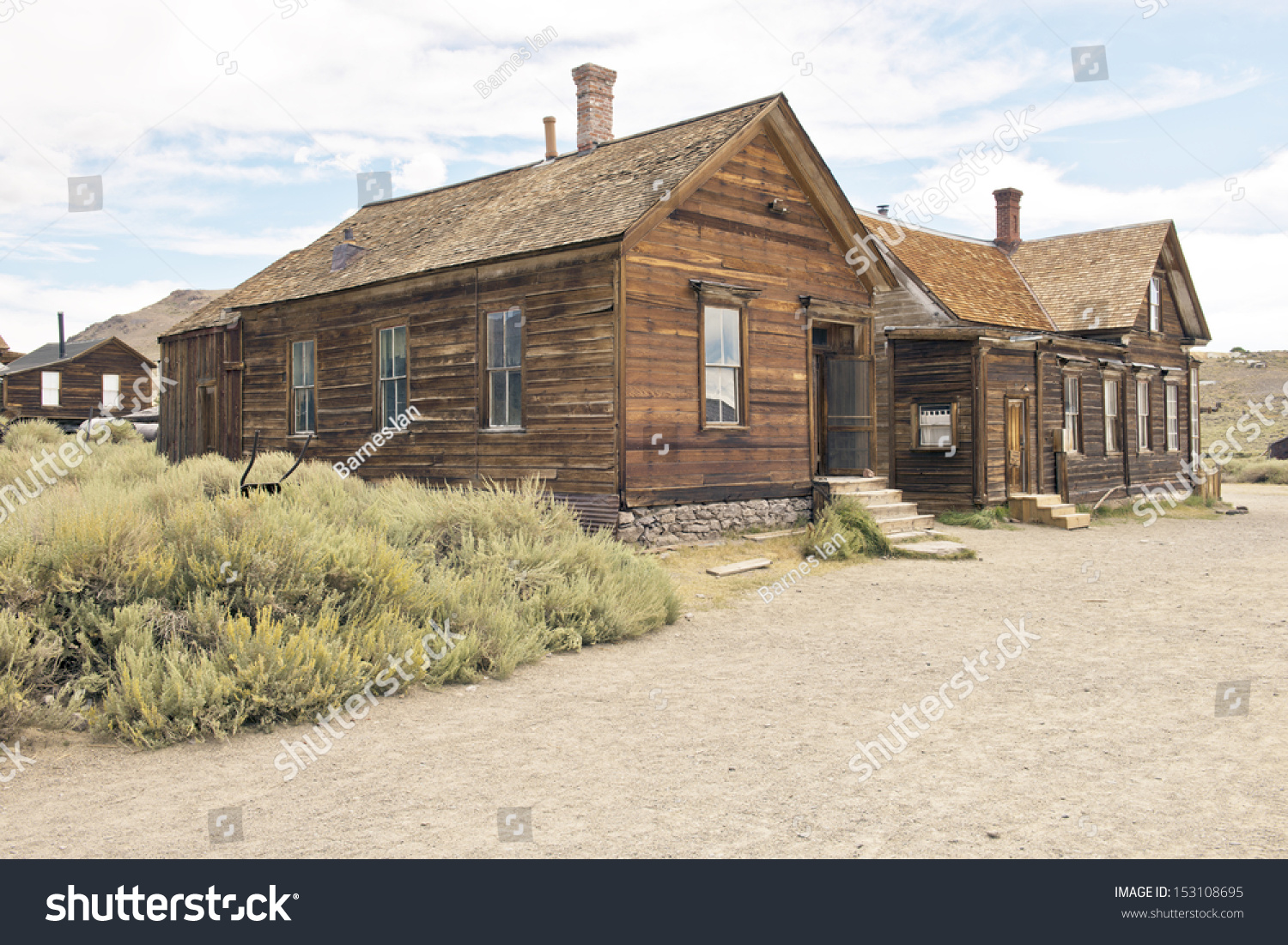 Gold Mining Ghost Town Bodie California Stock Photo 153108695 ...