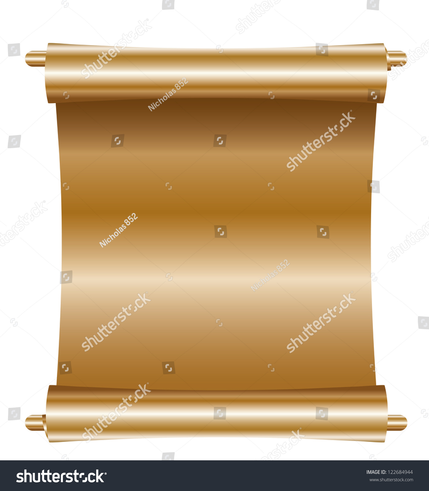 Gold Scroll. Stock Photo 122684944 : Shutterstock