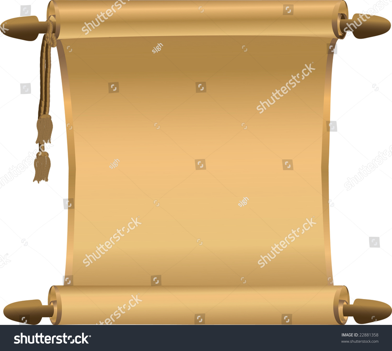 Gold Scroll Tassels Add Your Own Stock Illustration 22881358 - Shutterstock