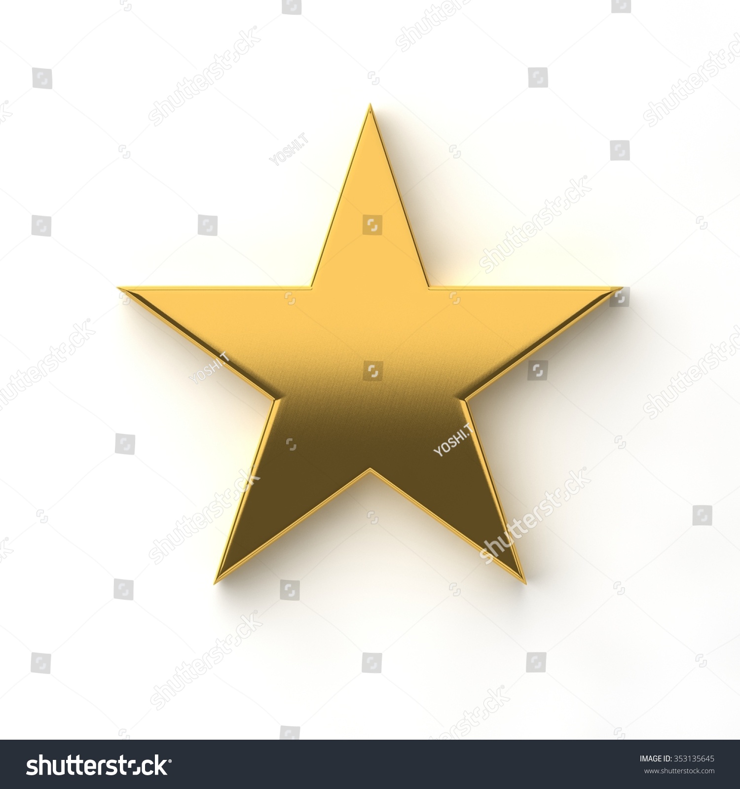 Gold Star Stock Photo 353135645 : Shutterstock